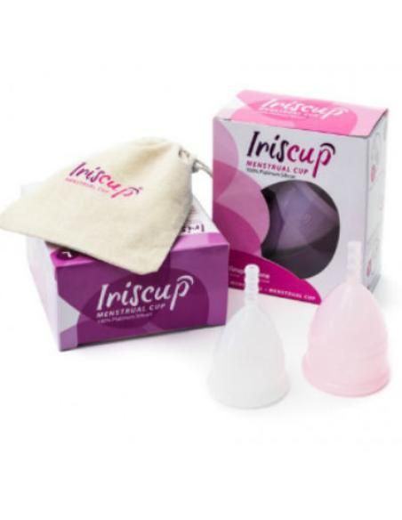 Iriscup - copa mestrual rosa grande + bolsa esterilizadora gratis
