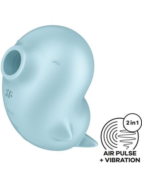 Satisfyer - sassy seal estimulador & vibrador azul