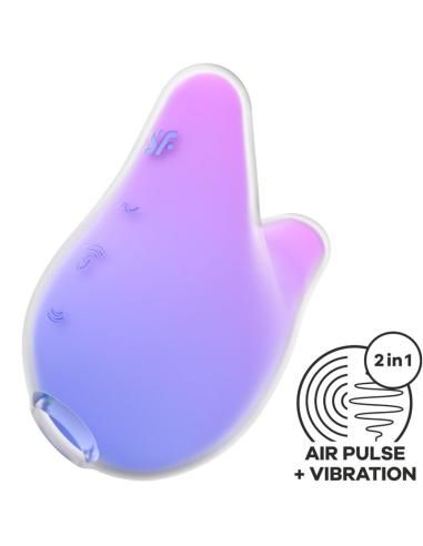 Satisfyer - mermaid vibes estimulador & vibrador violeta y rosa