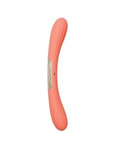 Lelo - boomerang vibrador de doble extremo rojo coral