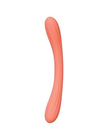 Lelo - boomerang vibrador de doble extremo rojo coral
