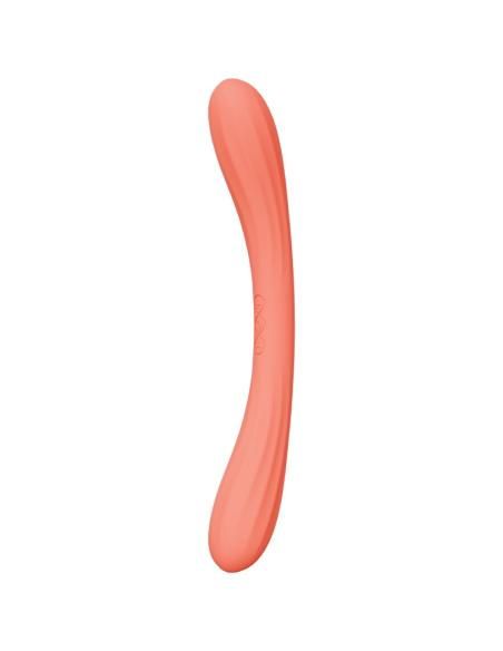 Lelo - boomerang vibrador de doble extremo rojo coral