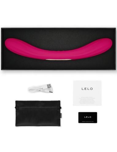 Lelo - boomerang vibrador de doble extremo cereza