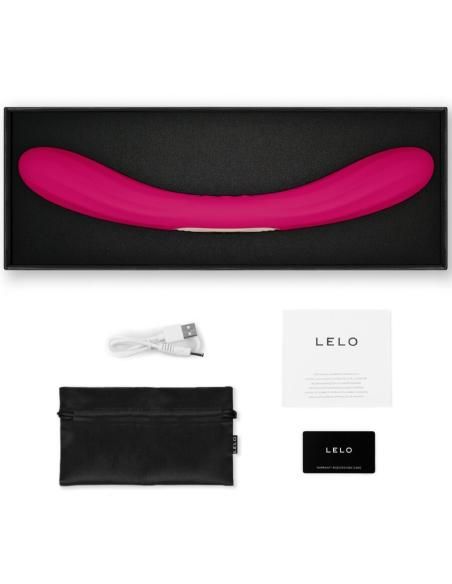Lelo - boomerang vibrador de doble extremo cereza