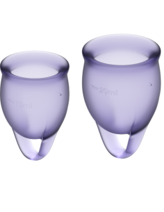 Satisfyer - feel confident kit copa menstrual lila 15 + 20 ml