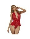 Subblime - 953980 body sexy con volantes + cinturÓn rojo l/xl