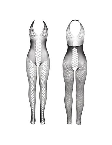 Subblime - 951832 bodystocking espalda abierta y detalles entrecruzados negro talla Única