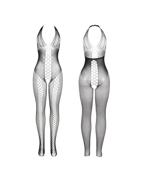 Subblime - 951832 bodystocking espalda abierta y detalles entrecruzados negro talla Única