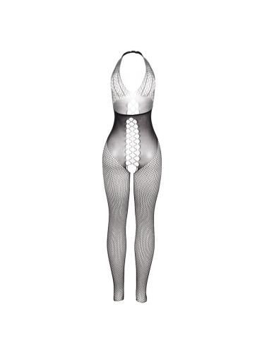 Subblime - 951832 bodystocking espalda abierta y detalles entrecruzados negro talla Única