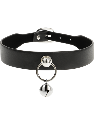 Coquette chic desire - collar cuero vegano accesorio woman cascabel/aro