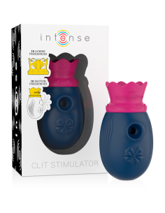 Intense - estimulador clÍtoris 10 modos de succiÓn y licking - azul 2