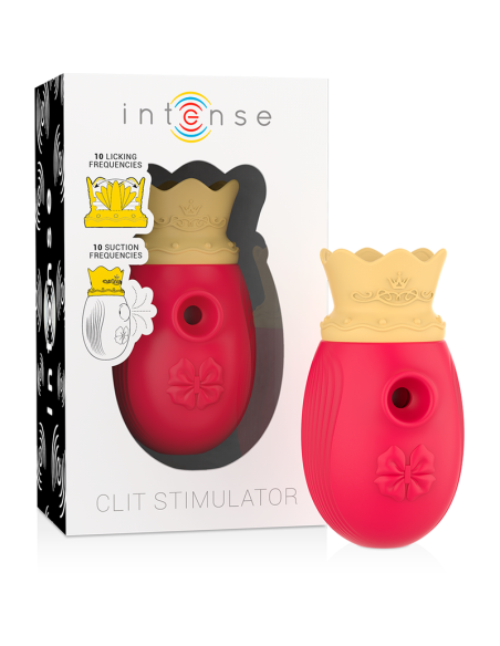 Intense - estimulador clÍtoris 10 modos de succiÓn y licking - rojo