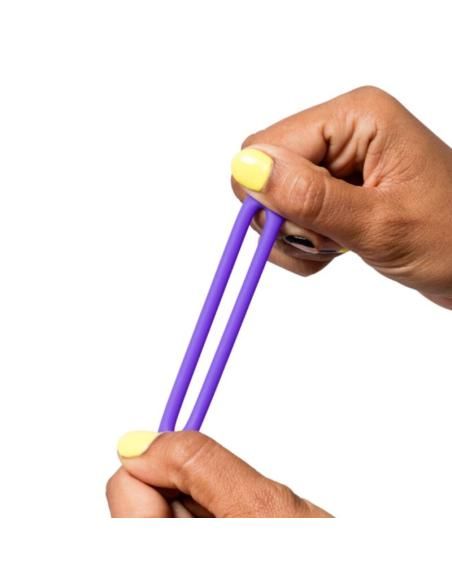 Romp - remix trio set de 3 anillos para pene silicona morado