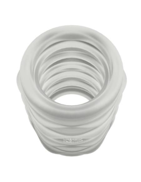Romp - mosh masturbador masculino transparente con funda reversble de 6 cm
