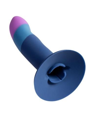 Romp - piccolo arnÉs + dildo silicona con ventosa tricolor 14 cm