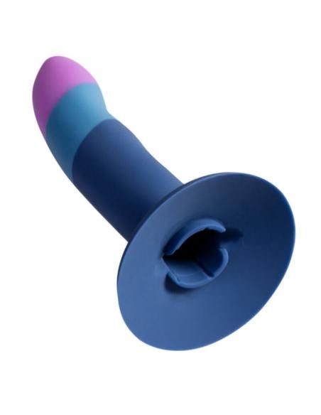 Romp - piccolo arnÉs + dildo silicona con ventosa tricolor 14 cm