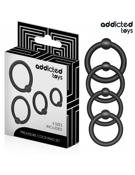Addicted toys - set anillos silicona de presiÓn