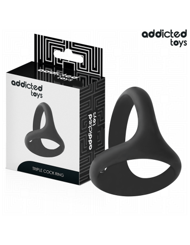 Addicted toys - anillo triple grueso para el pene