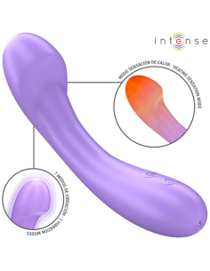 Intense - becky vibrador 19 cm calentable 7 vibraciones morado 2