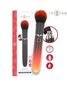 Intense - emilia vibrador brocha con efecto calor 16 cm