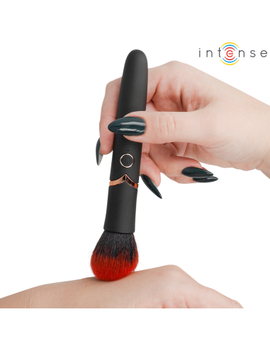 Intense - emilia vibrador brocha con efecto calor 16 cm