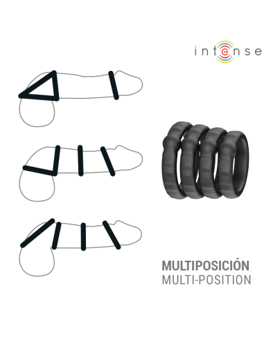 Intense - michiel set de 4 anillos modelo 10