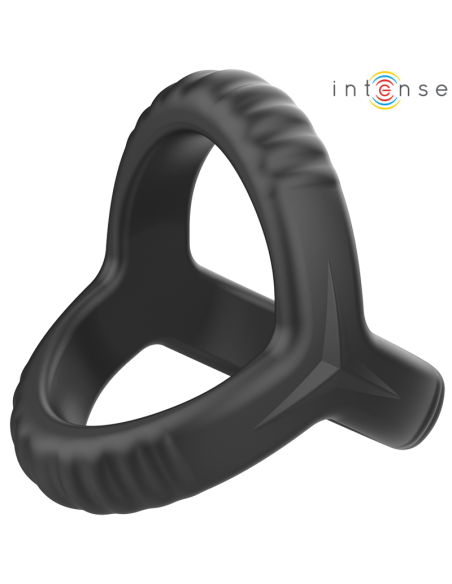 Intense - carson anillo doble para pene silicona negro modelo 4