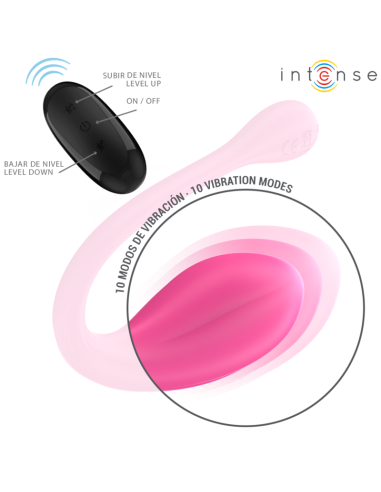 Intense - janice huevo vibrador u doble estimulaciÓn 10 vibraciones rosa control remoto