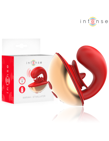 Intense - mariah vibrador & estimulador en forma de u 10 vibraciones rojo