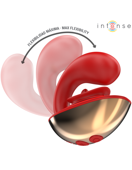 Intense - mariah vibrador & estimulador en forma de u 10 vibraciones rojo