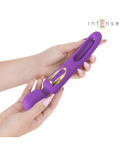Intense - christy vibrador wand con lengua giratoria 2