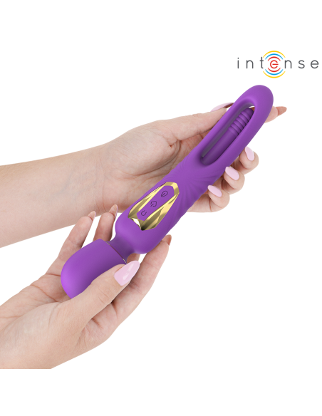 Intense - christy vibrador wand con lengua giratoria