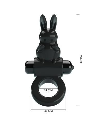 Pretty love - exciting ring anillo vibrador rabbit 10 vibraciones negro