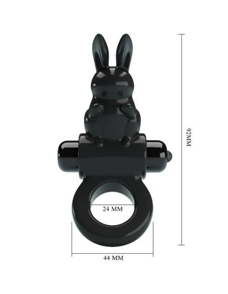 Pretty love - exciting ring anillo vibrador rabbit 10 vibraciones negro