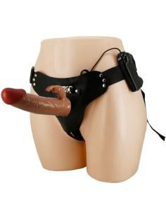 Pretty love - marion harness briefs universal con dildo vibraciÓn 19 cm mulato