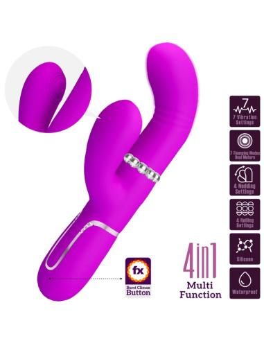 Pretty love - vibrador punto g multifunciÓn fucsia