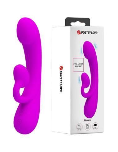 Pretty love - sincere vibrador y succionador de clÍtoris silicona morado