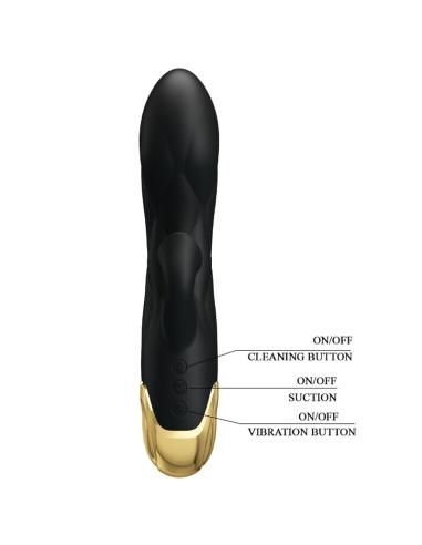 Pretty love - vibrador de lujo baÑado en oro recargable negro
