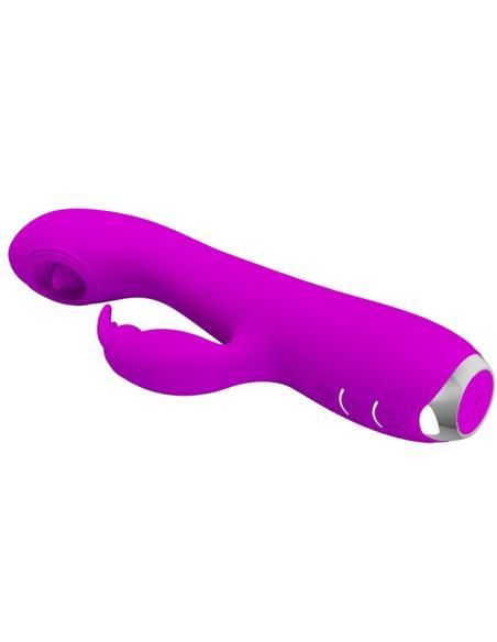 Pretty love - rachel vibrador recargable con succionador morado