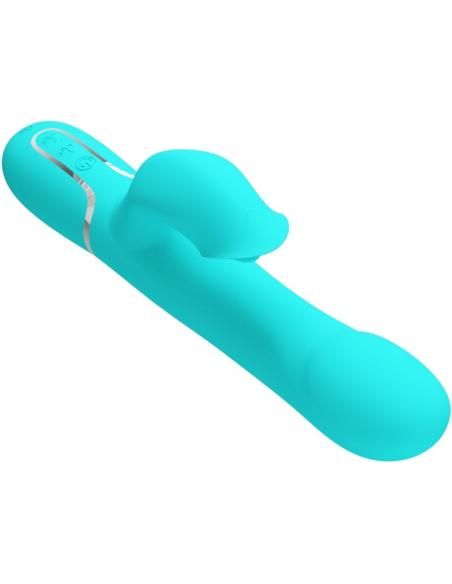 Pretty love - vibrador rabbit perlas verde agua