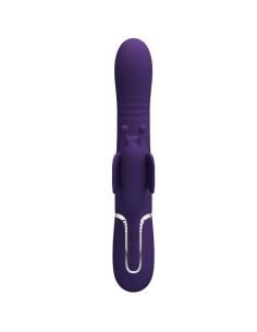 Pretty love - vibrador rabbit multifunciÓn 4 en 1 mariposa morado 2