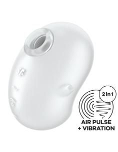 Satisfyer - cutie ghost vibrador lay-on blanco 2
