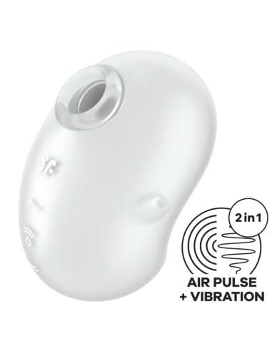 Satisfyer - cutie ghost vibrador lay-on blanco
