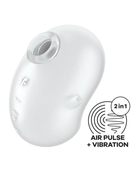 Satisfyer - cutie ghost vibrador lay-on blanco