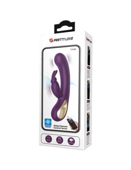 Pretty love - liam vibrador rabbit & estimulador punto g morado