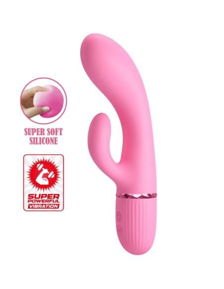 Pretty love - marski vibrador rabbit & punto g rosa