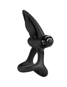 Pretty love - anillo vibrador 10 vibraciones silicona negro 2