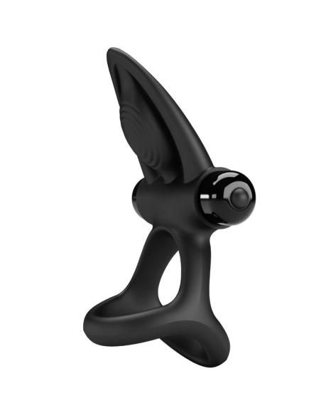 Pretty love - anillo vibrador 10 vibraciones silicona negro