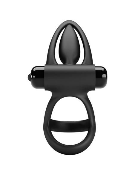 Pretty love - anillo vibrador 10 vibraciones silicona negro