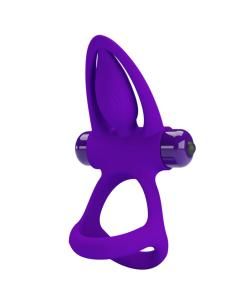 Pretty love - anillo vibrador 10 vibraciones silicona violeta